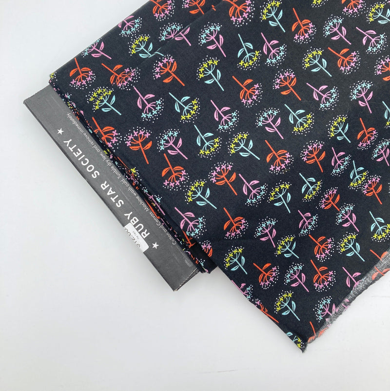 Bloom, Black | Adorn | Quilting Cotton