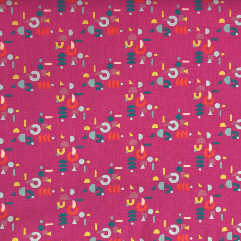 Puzzling, Berry | Adorn | Quilting Cotton