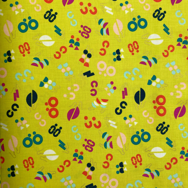 Ornaments, Citron | Adorn | Quilting Cotton