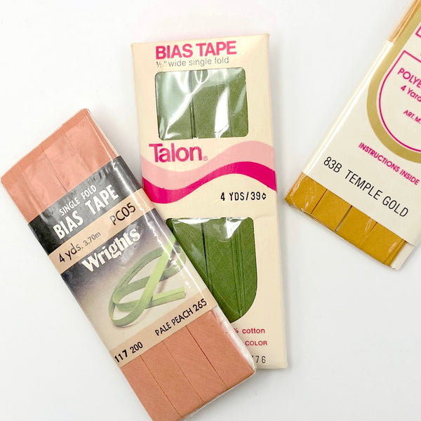 1/2" Single Fold Bias Tape | Choose Your Color