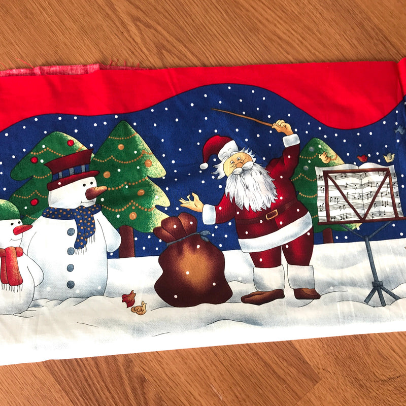 Santa Orchestra Pillow Panel