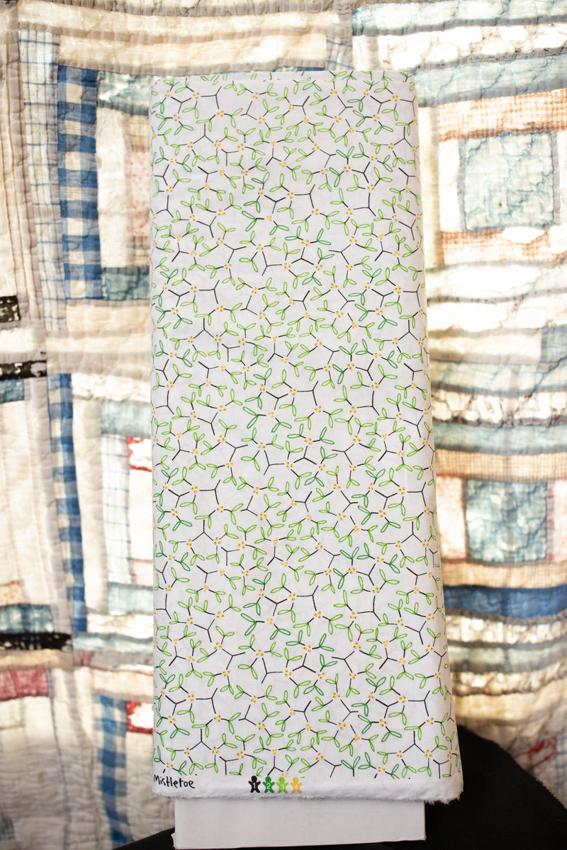 Mistletoe Green | Holiday | Organic Quilting Cotton