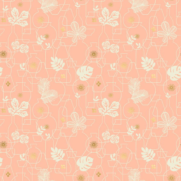 Potted, Pale Peach | Whatnot | Quilting Cotton