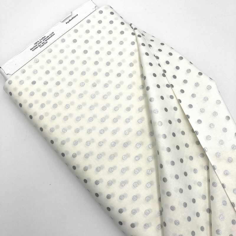 Spot On, Vanilla Metallic | Sweet Somethings | Quilting Cotton