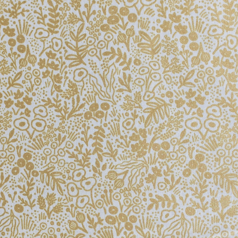 Tapestry Lace, Gold Metallic | Rifle Paper Co. Basics | Quilting Cotton